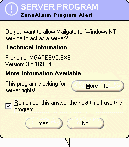 Security settings